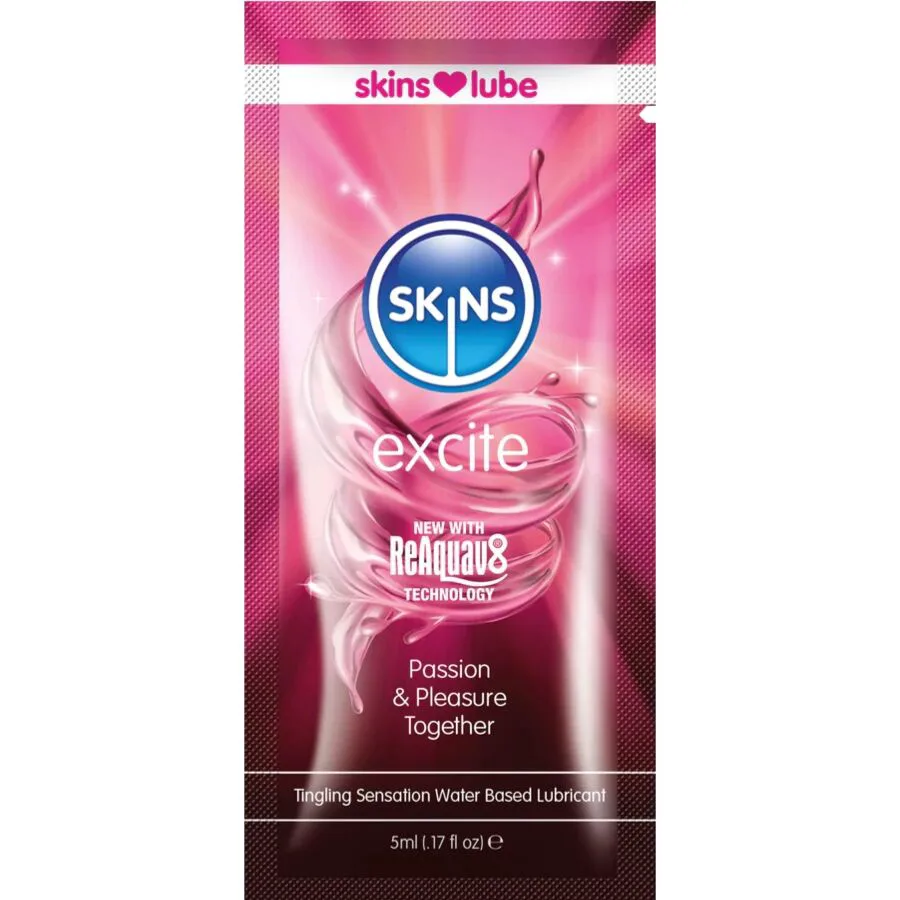 Excite Lubrifiant à Base d'Eau Dose Unique 5 ml Skins