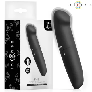 Phil Vibromasseur Sous-tête G Noir 13 CM Intense noir mini vibromasseur