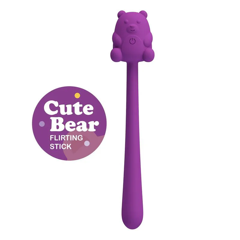 Bâton Vibromasseur Rechargeable en Forme d'Ours Mignon