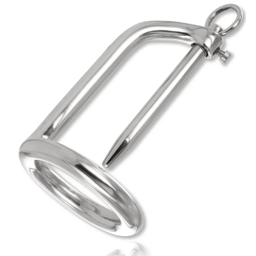 Anneau de Gland avec Plug Metal Hard bdsm