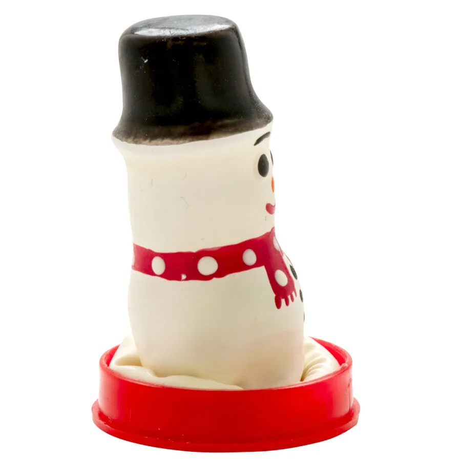 Préservatifs Fantaisie Peints à la Main Bonhomme de Neige