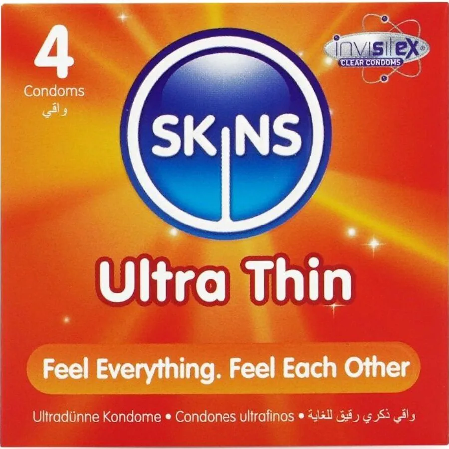 Pack de 4 Préservatifs Ultra Fins Premium Skins