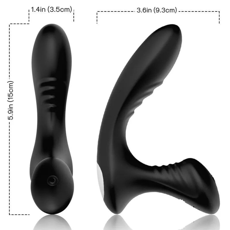 Storm Vibromasseur Anal Prostate & Plug Télécommande Noir Armony