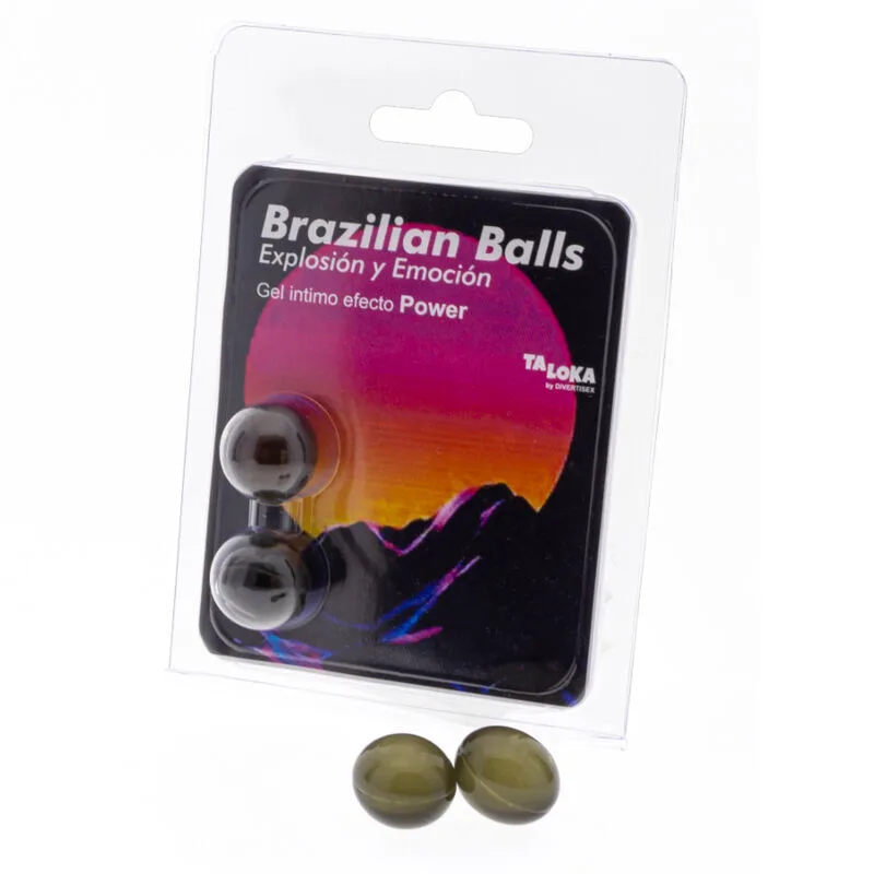 2 Balles Brésiliennes Gel Excitanant Effet Puissant Taloka lubrifiant base eau