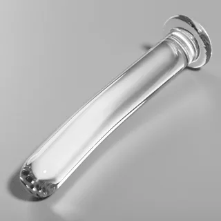 Modèle 17 Gode en Verre Borosilicate Clair 18,5 cm x 3