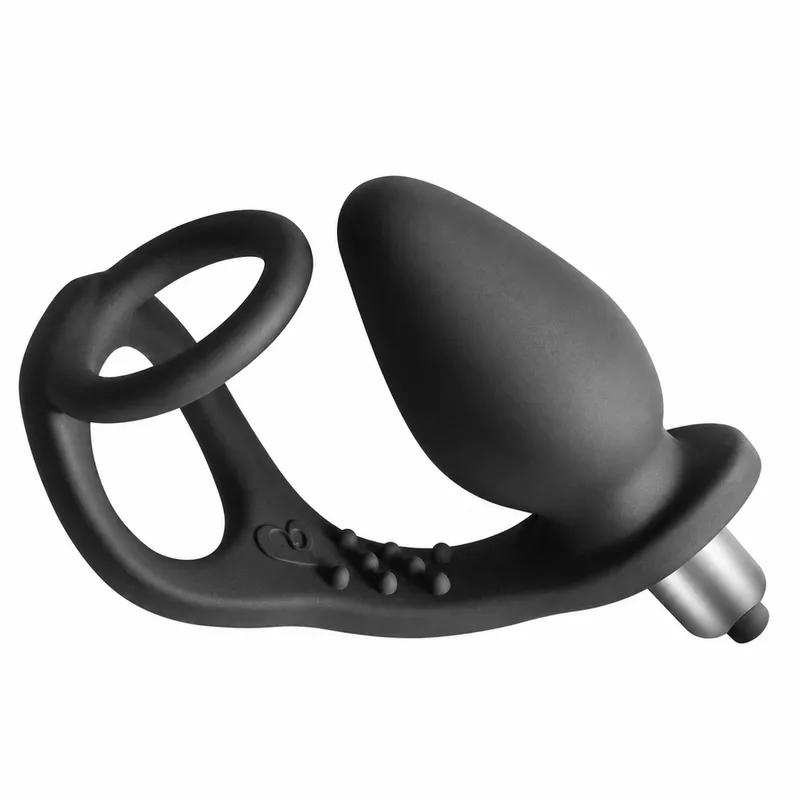 Off - Vibromasseur de Prostate Ro-zen avec Double Anneau, Rocks noir sextoy anal
