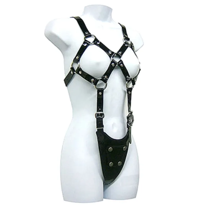 Femme Corps Exposé Leather Body body résille