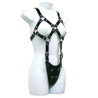 Femme Corps Exposé Leather Body body résille