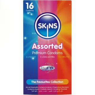 Pack de 16 Préservatifs Premium Assortis Skins