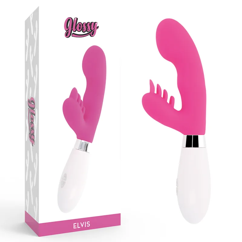 Lapin Elvis Rose Glossy rose vibromasseur rabbit