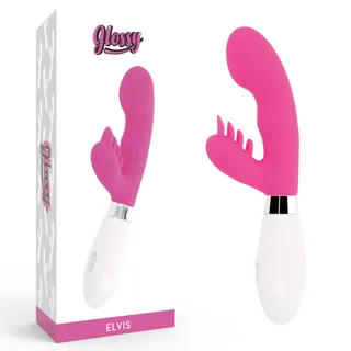 Lapin Elvis Rose Glossy rose vibromasseur rabbit