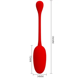 Œuf Vibrant Knucker Pretty Love - accessoires fournis - Rouge