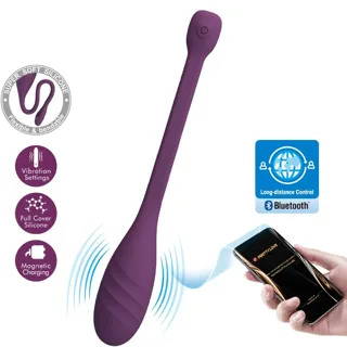 Vibromasseur Contrôlé par Application Leviathan Violet Pretty Love