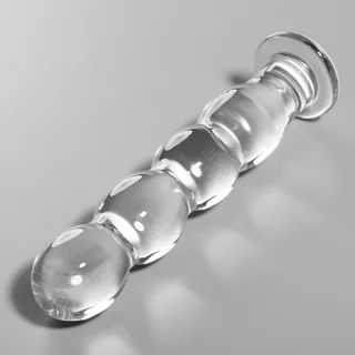 Modèle 10 Gode en Verre Borosilicate Clair 16,5 cm -o