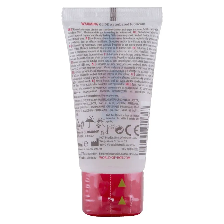 Lubrifiant Liquide Chauffant à Base d'Eau 30 ml Hot