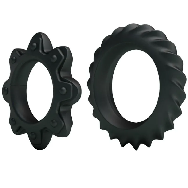 Kit 2 Anneaux Fleuri en Silicone Baile
