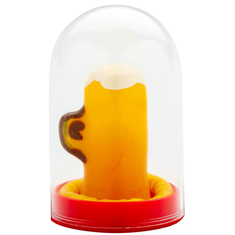 Préservatifs Fantaisie Peints à la Main Verre de Bière Condomerie