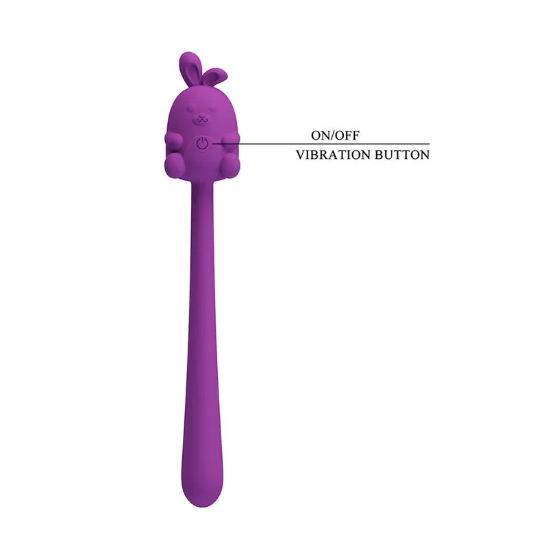 Vibromasseur Bâton Vibrant Flexible Lapin Mignon Rechargeable USB Pretty Love