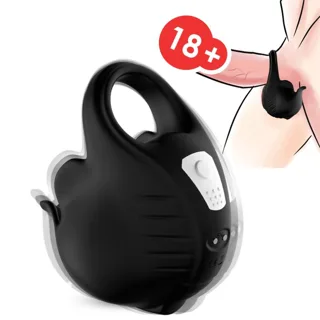 Anneau Vibromasseur Ventouses Noir Armony