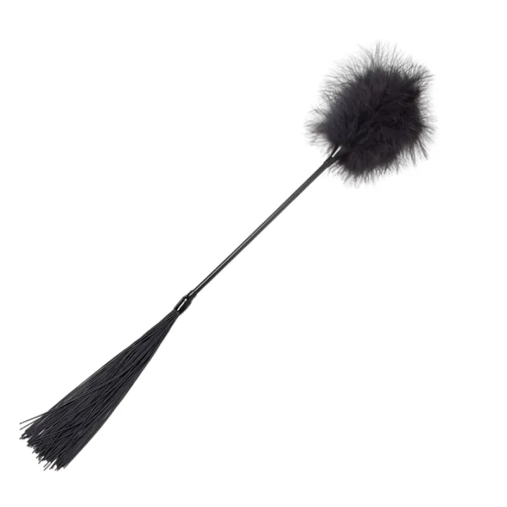 Duster + Fouet Noir Secret Play noir fouet & martinet