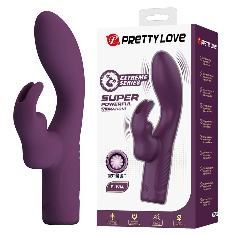 Vibromasseur Lapin Rechargeable Olivia 10 Fonctions Pretty Love