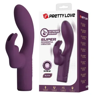 Vibromasseur Lapin Rechargeable Olivia 10 Fonctions Pretty Love
