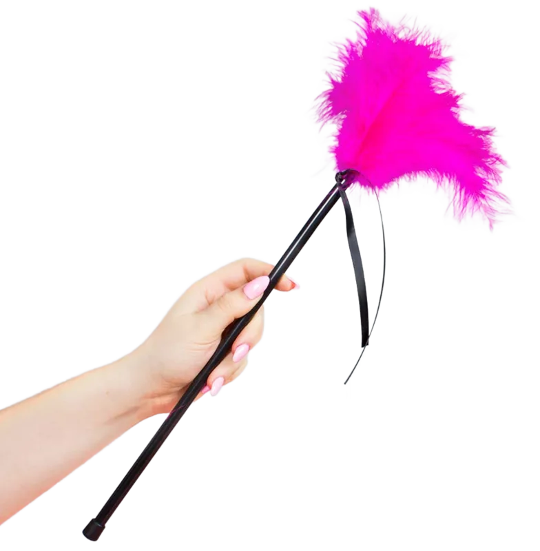 Plumes Rose 40 CM Secretplay rose lingerie