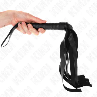 Fouet à Queue Large Noir 48,5 CM Kink noir fouet & martinet