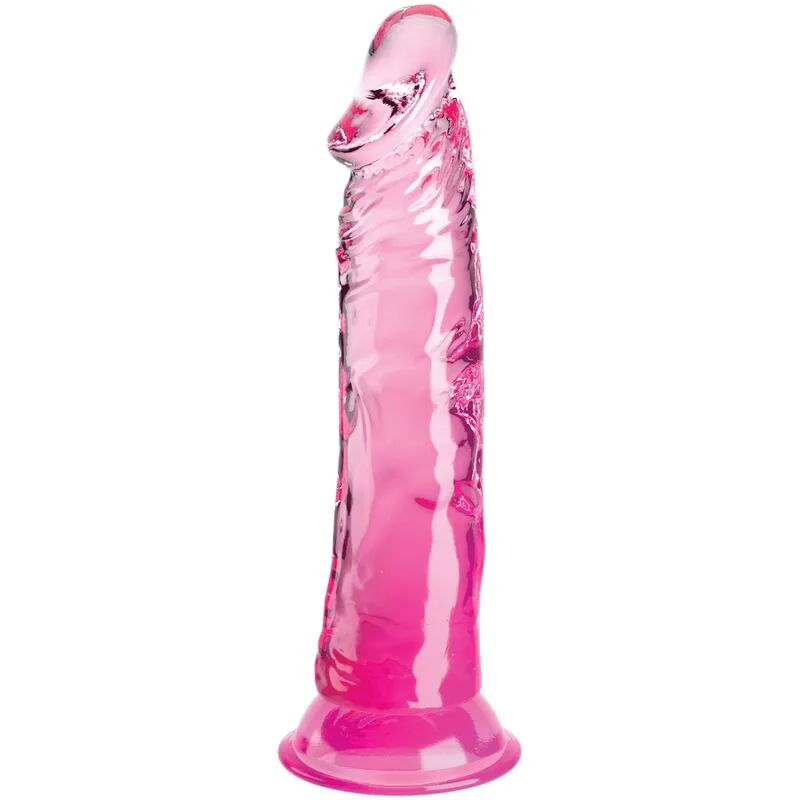Gode Clear Réaliste 19,7 cm Rose King Cock