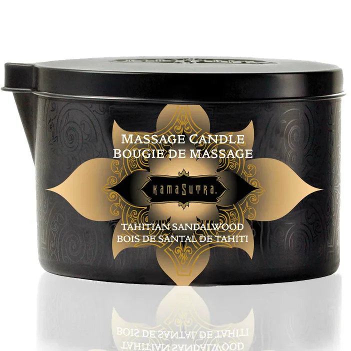 Bougie de Massage Vanille et Bois de Santal 170 g Kamasutra