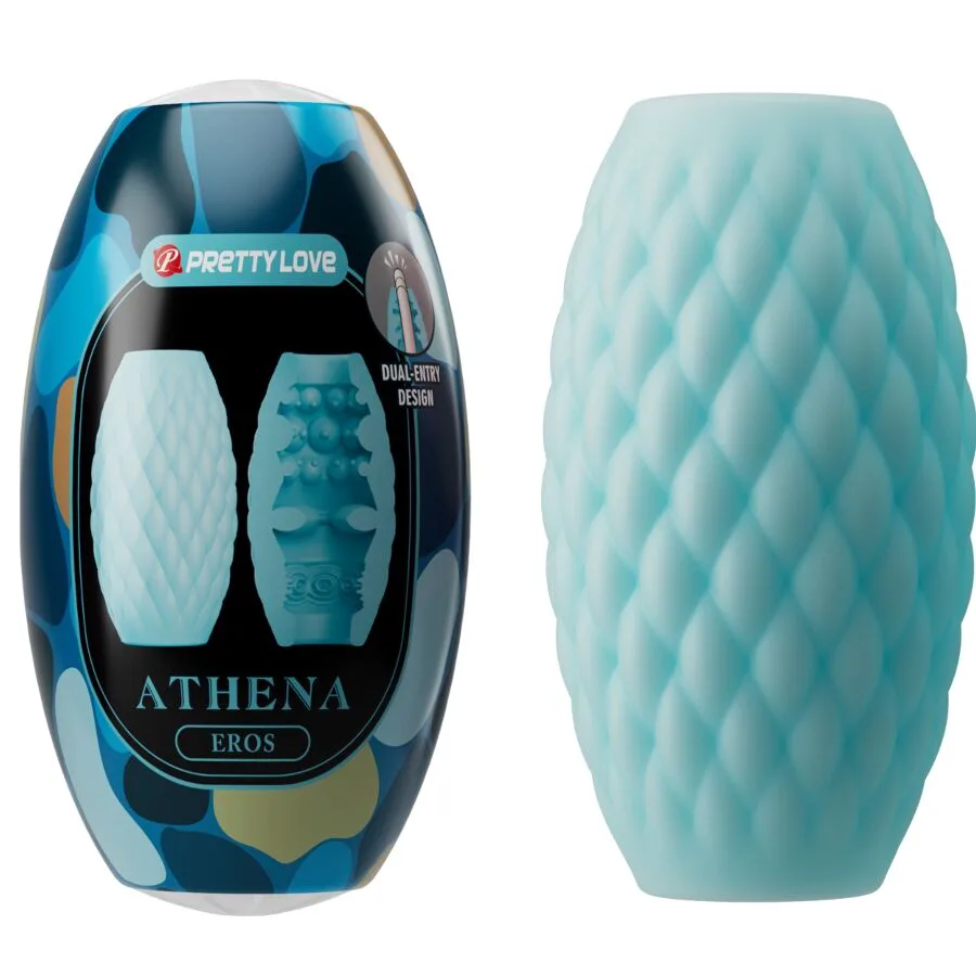 Masturbateur pour Homme en Silicone Athena Eros Bleu Ciel