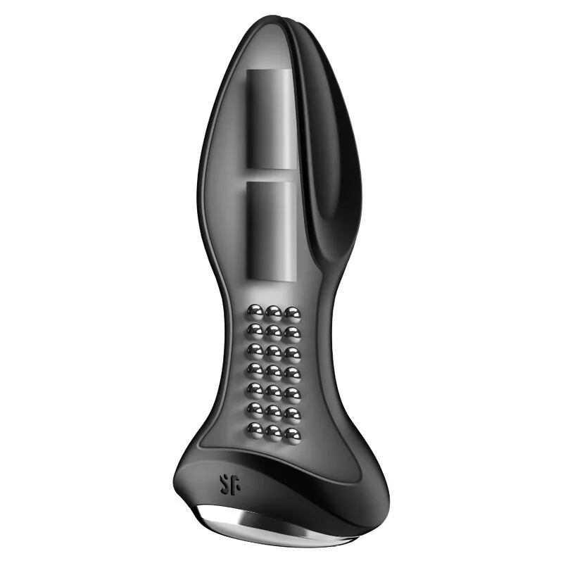 Application de Plug Vibrant Rotator Plug 2+ Noir Satisfyer