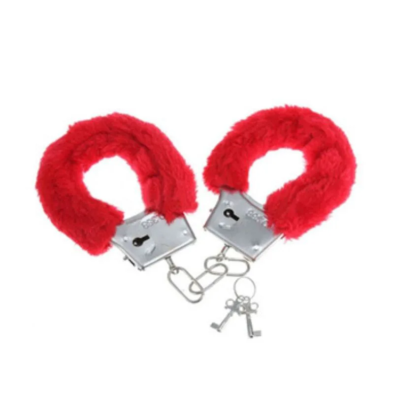 Menottes de Plaisir en Fourrure Rouge Diablo Picante rouge menottes