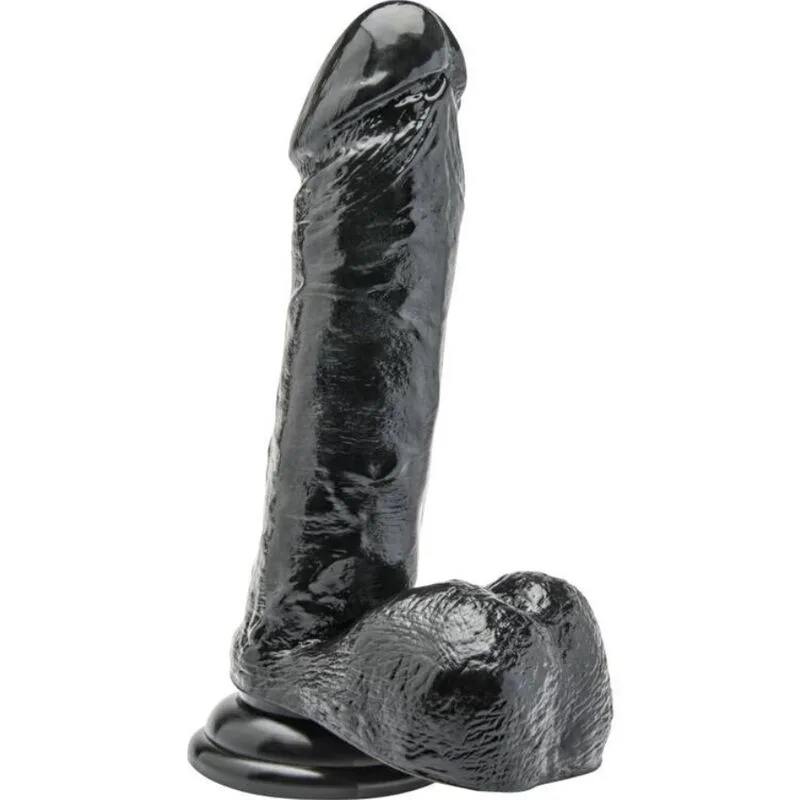 Gode 18 cm avec Boules Noir Get Real
