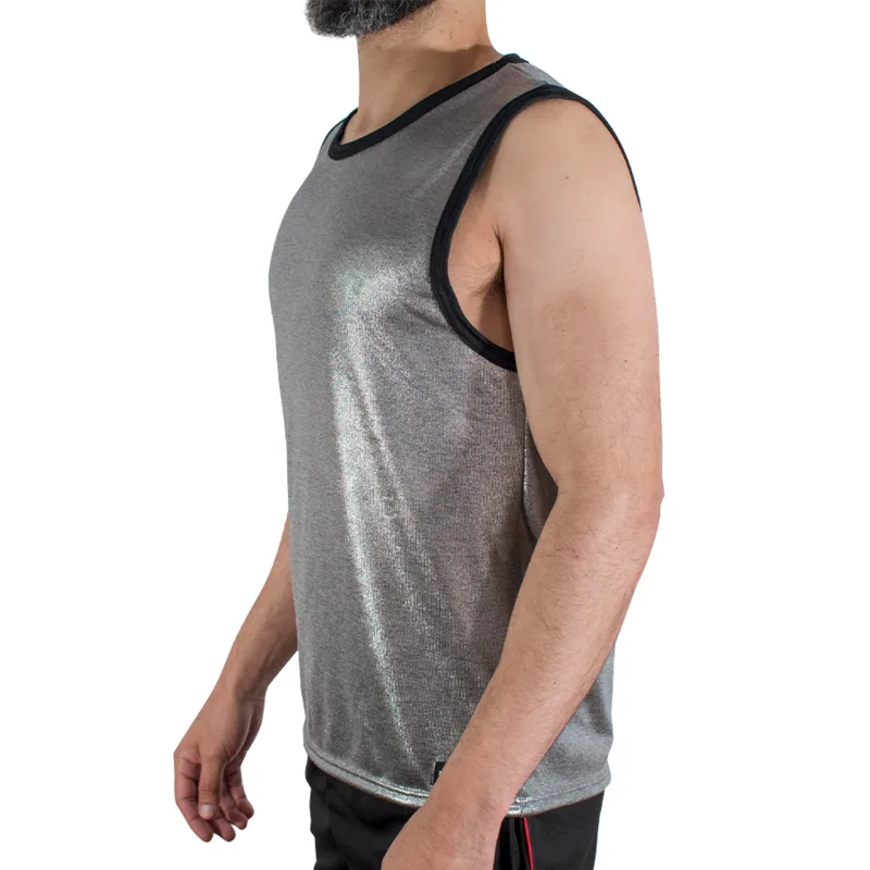 T-shirt à Paillettes Fines S/M Macho modèle 2