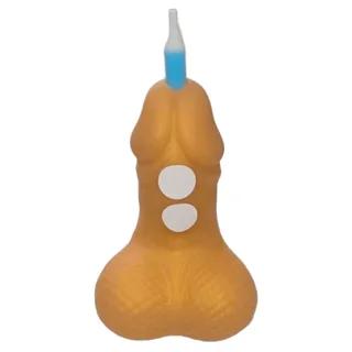 Bougie Dorée en Forme de Pénis pour Anniversaire Diablo Picante doré jeu coquin
