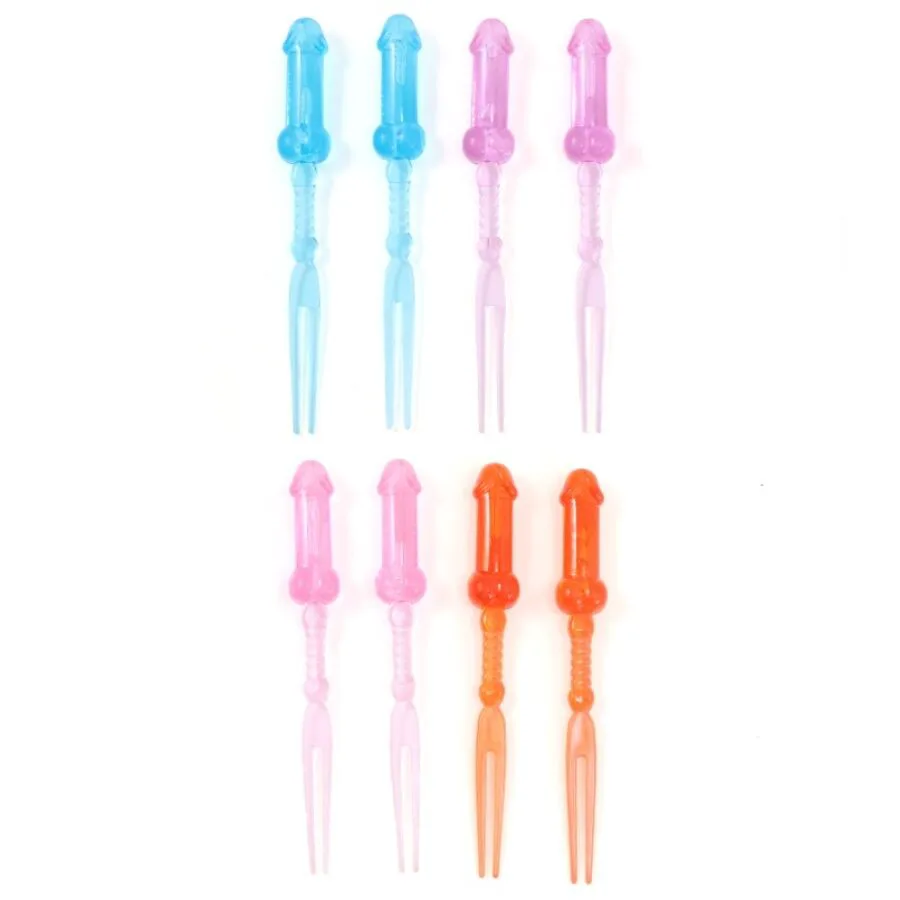 Brochettes de Pénis Colorées 8 Unités Diablo Picante jeu coquin