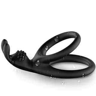 Bague Double Lapin Tensy Noir Armony