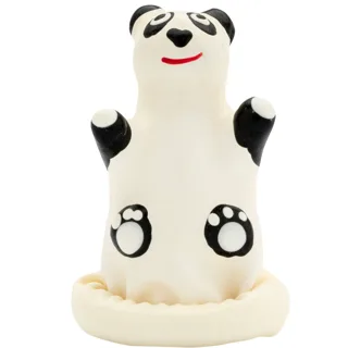 Modèle Panda 1 : préservatif fantaisie peint à la main Condomerie, objet décoratif