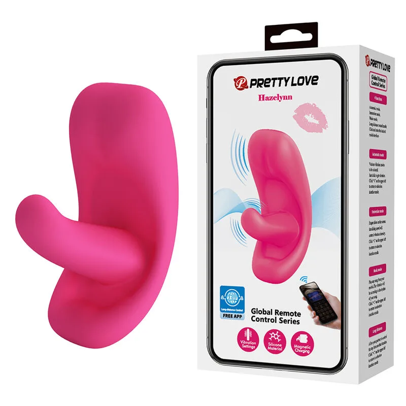Stimulateur clitoridien Hazelynn Masseur Rose à 12 Fonctions Contrôlé par Pretty Love