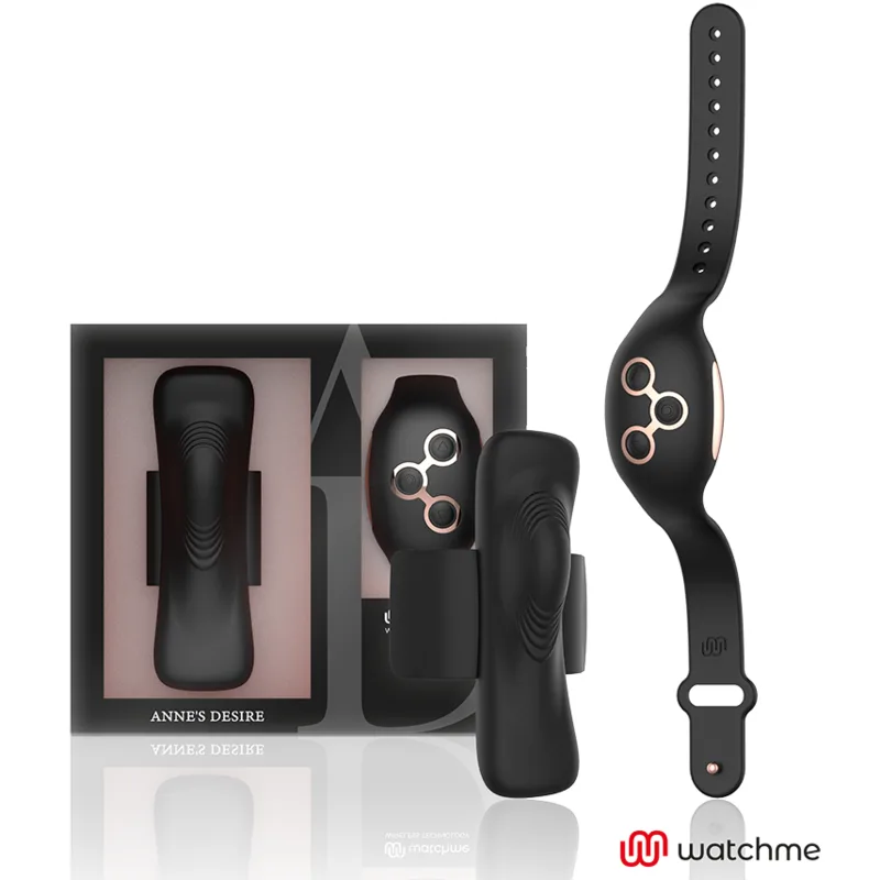 Vibromasseur Panty Pleasure Tecnolog a Watchme Noir/or Anne's Desire