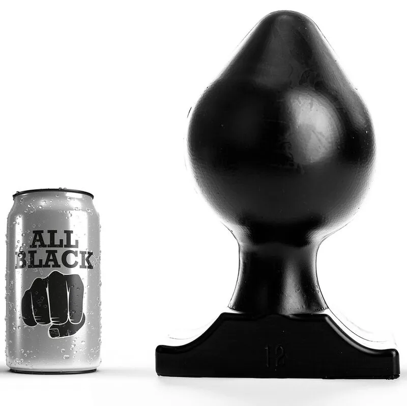 Fiche 22,5 CM 12 Pouces All Black plug anal