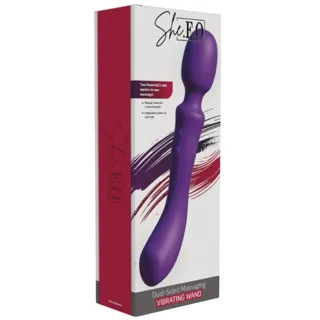 Boîte du wand She.e.o Dual Sided Massaging Vibrating Wand