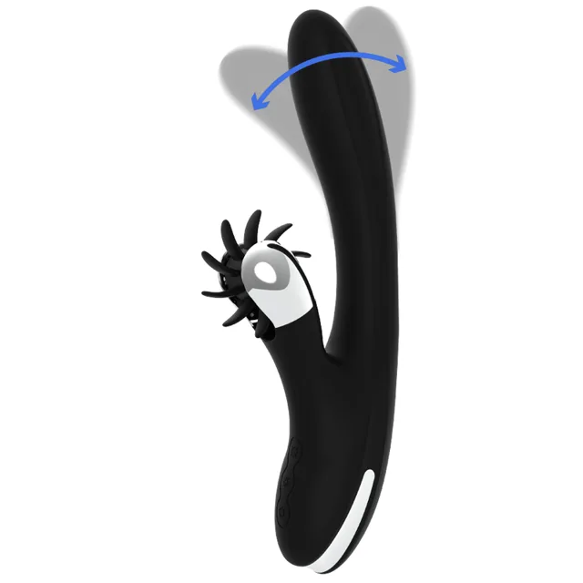 Vibromasseur Rabbit Fonction Vague Grimm Black&Silver