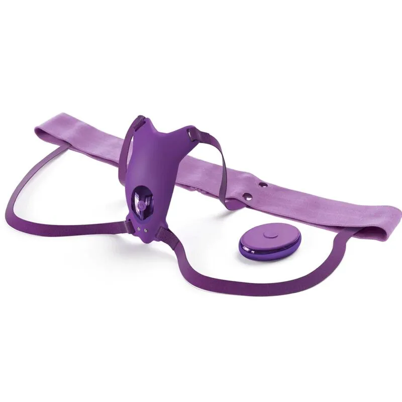 Gode Harnais Papillon Vibrant, Rechargeable & Télécommande