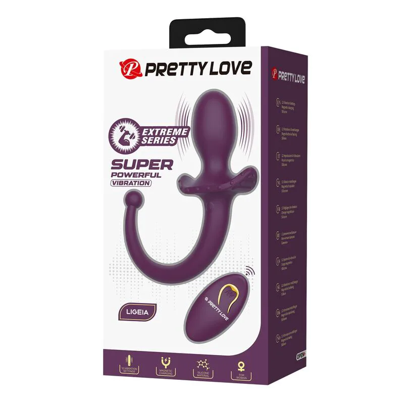Lioea Plug Anal Vibrant avec Queue 12 Fonctions Pretty Love