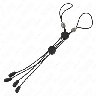 Pinces à Tétons Noires avec Élastique Noir Kink