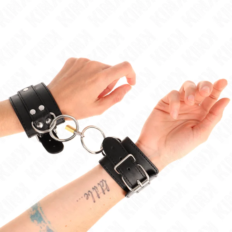 Menottes Verrouillés par Joint Torique Noir Kink