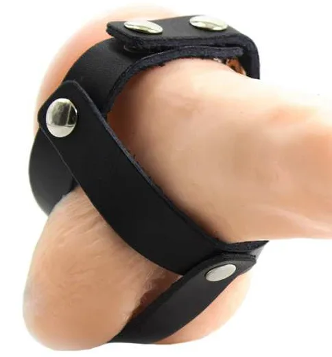 Gaine à pénis Cage à Balles en Cuir Ohmama Fetish