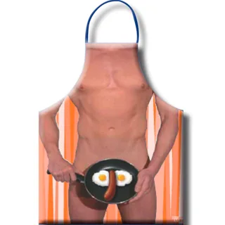 Tablier Oeufs au Frits pour Hommes Diablo Picante jeu coquin